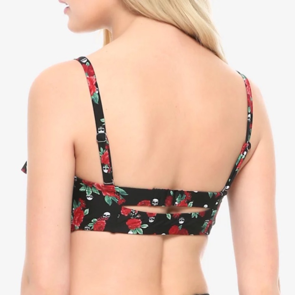 Hot Topic Black Bikini with Roses - Picture 3 of 5